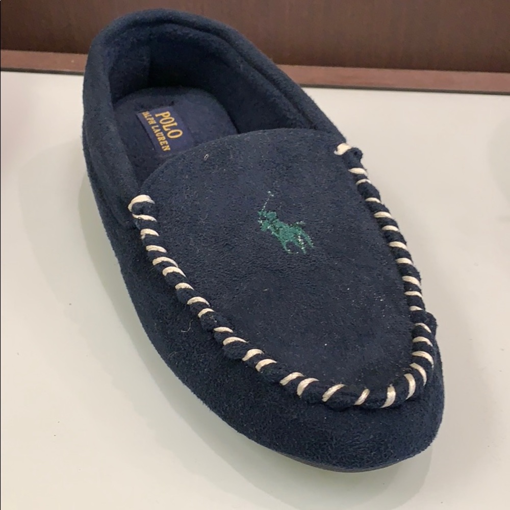 Navy Polo by Ralph Lauren Slippers